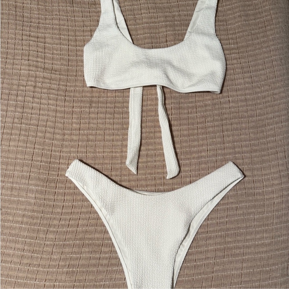 Monday Swimwear White Bikini Set